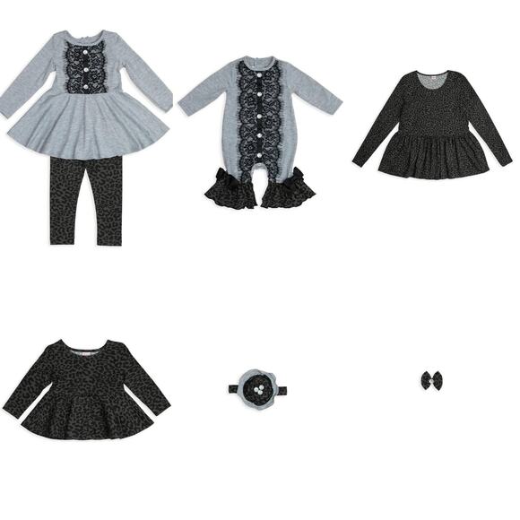 NWT Ric Rac & Ruffles Cat’s Meow Women’s Long Sleeve Peplum Top Size Large - Picture 5 of 5